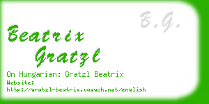 beatrix gratzl business card